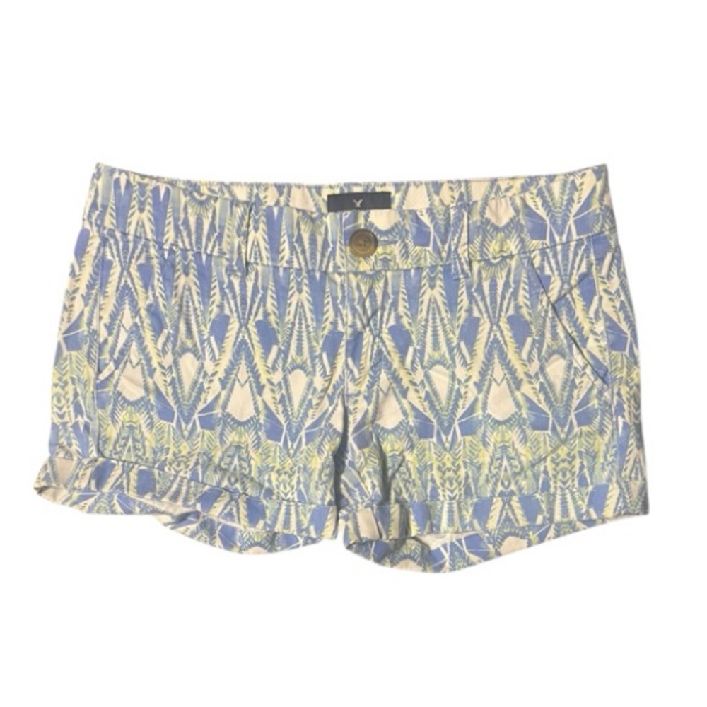 American Eagle Midi Stretch Patterned Shorts‎